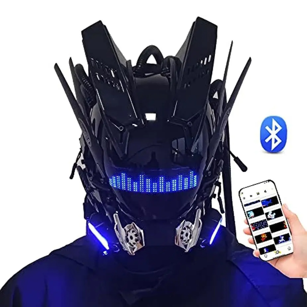 Men Accessories App - قناع JAUPTO Punk التنكري للرجال، قناع