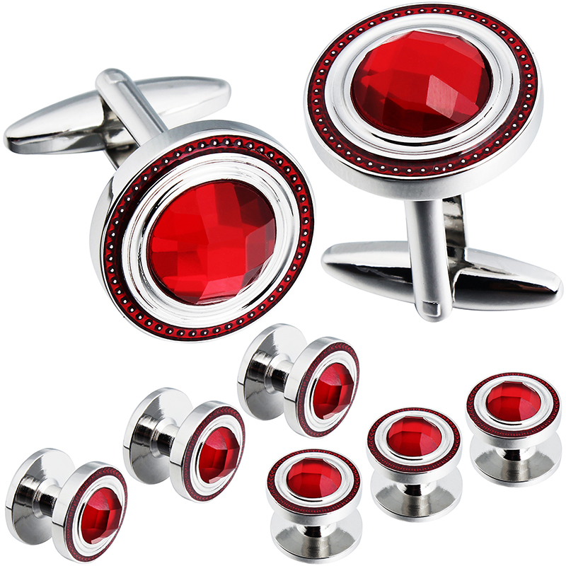 Cufflink Box Set - أطقم أكمام وأزرار أكمام كريستالية من