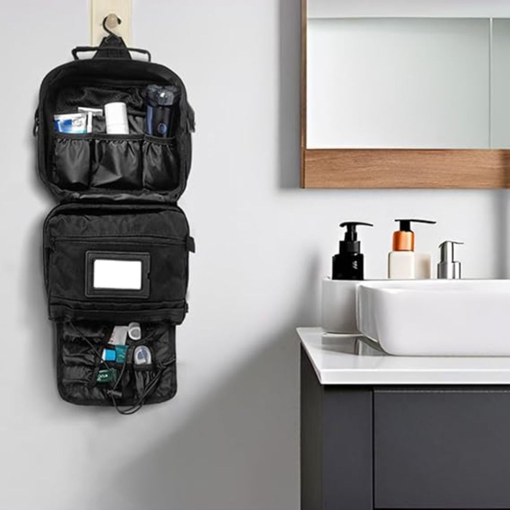 حقيبة مستلزمات الحلاقة المعلقة - مراجعة Men Accessories Kit Bag وسعره