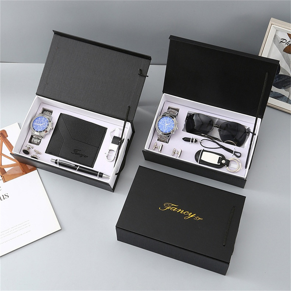 ساعة جديدة للرجال طقم هدايا مع - مراجعة Cufflink Box Set وسعره