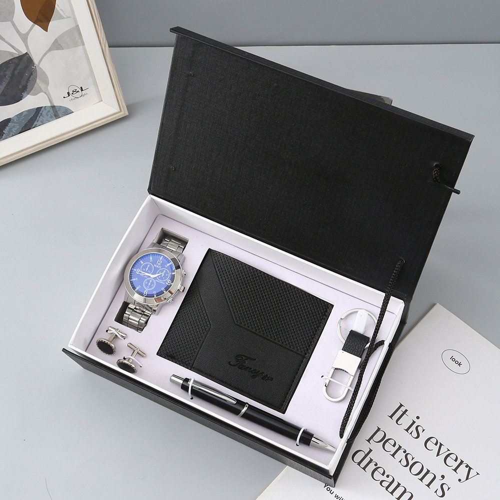 ساعة جديدة للرجال طقم هدايا مع - مراجعة Cufflink Box Set وسعره