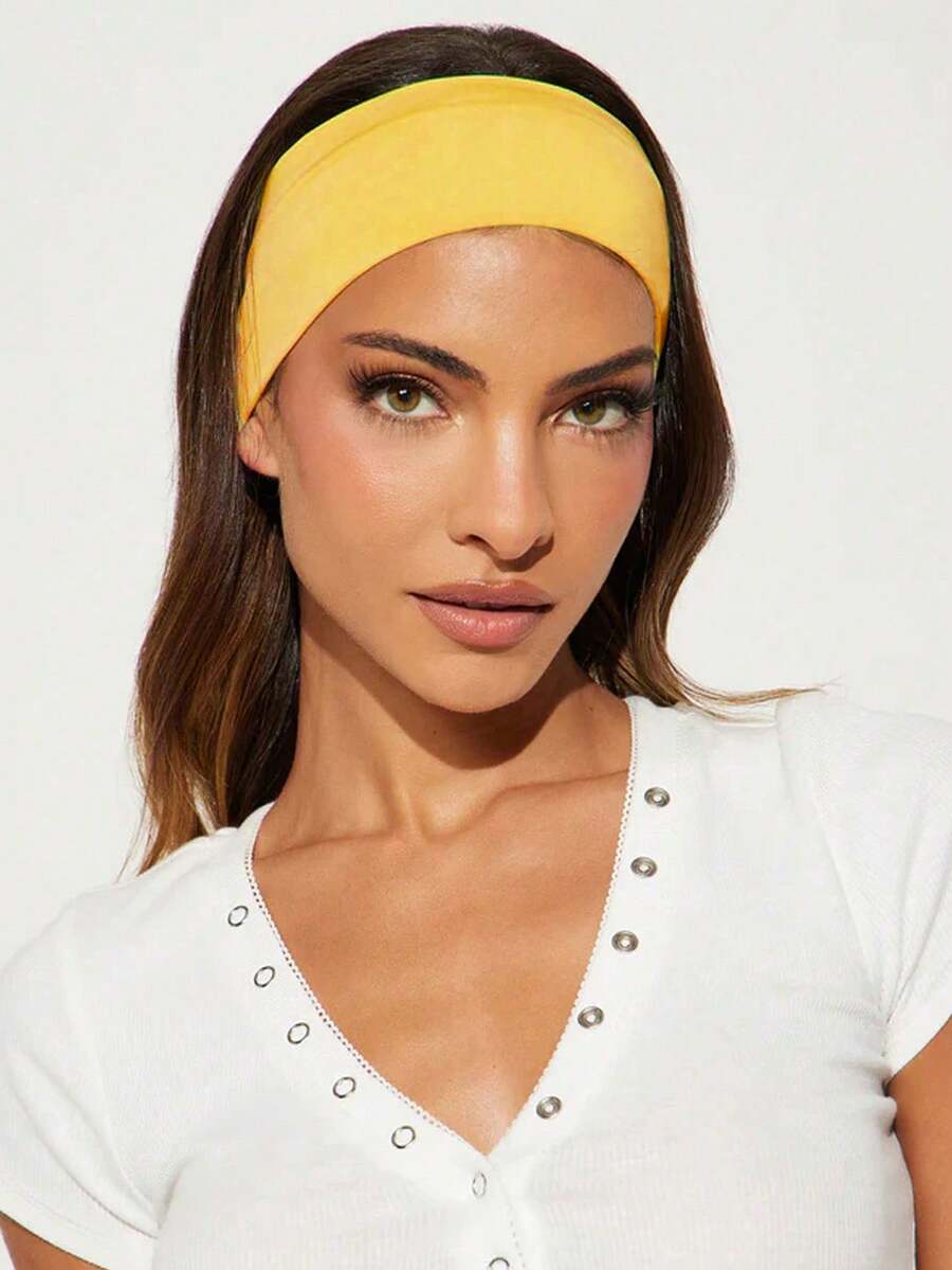 1 قطعة عصابة رأس رياضية بلون أ - مراجعة Men'S Yoga Accessories وسعره