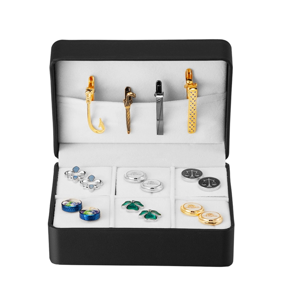 صندوق مجوهرات محمول عالي الجود - مراجعة Cufflink Box Set وسعره