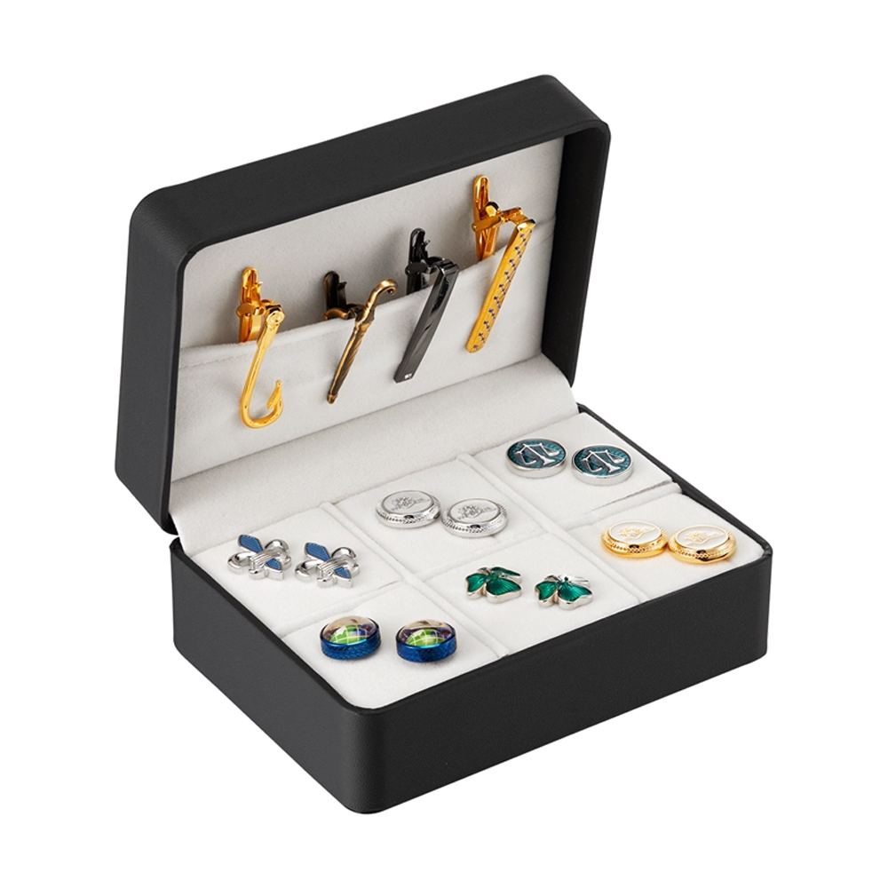 صندوق مجوهرات محمول عالي الجود - مراجعة Cufflink Box Set وسعره