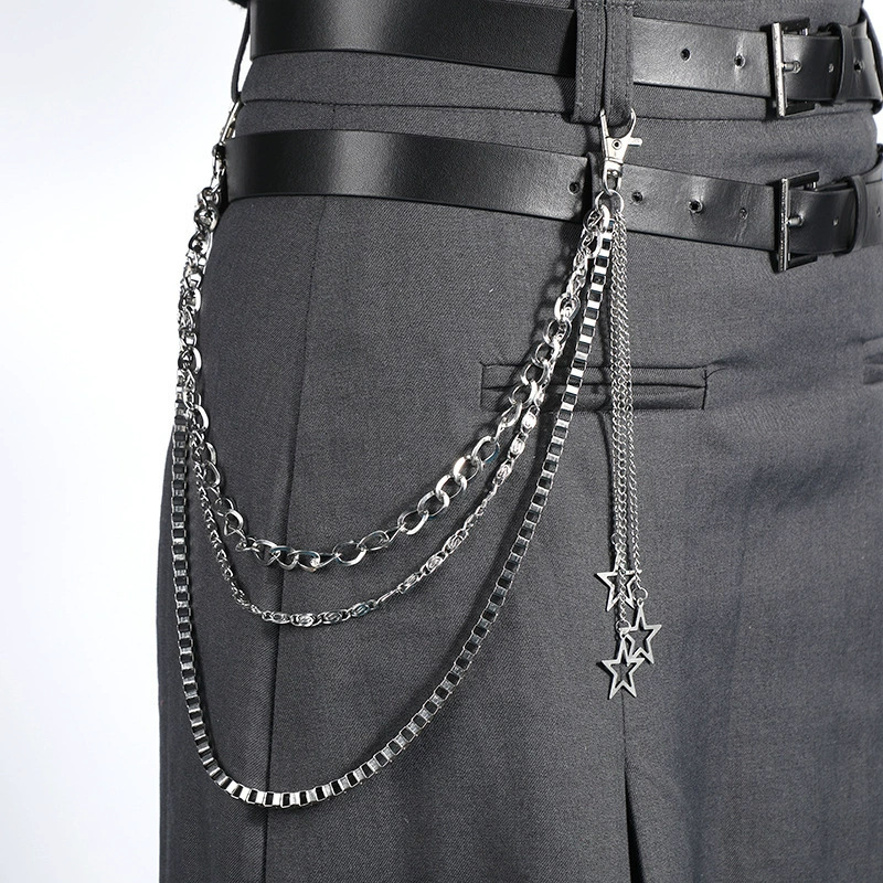 حزام سلسلة متعدد الطبقات للجين - مراجعة Men'S Accessories Cheap وسعره