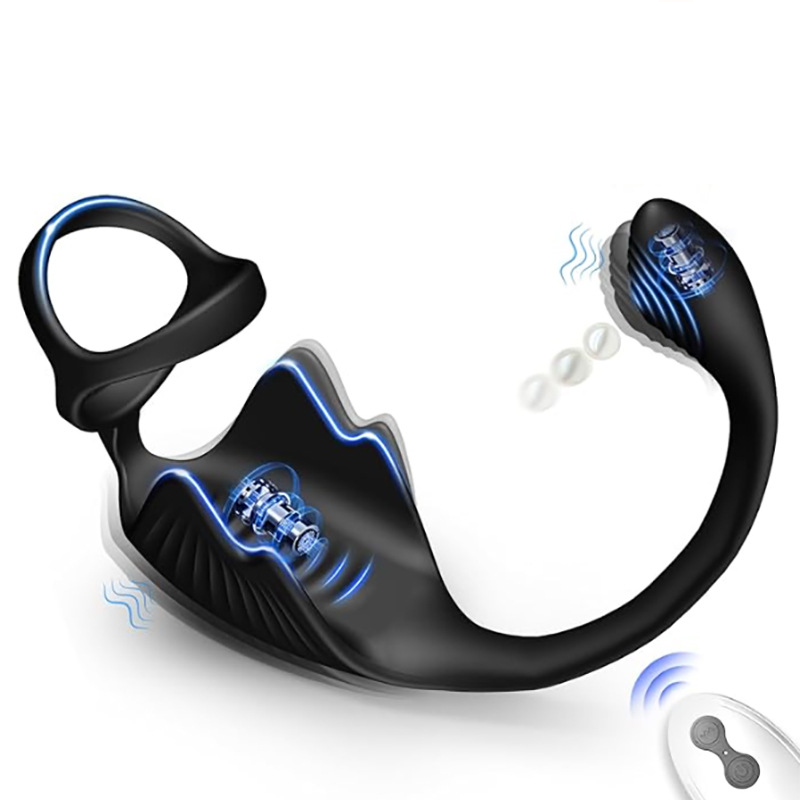 هزاز شرجي مع حلقة للقضيب ومساج - مراجعة Men Accessories App وسعره