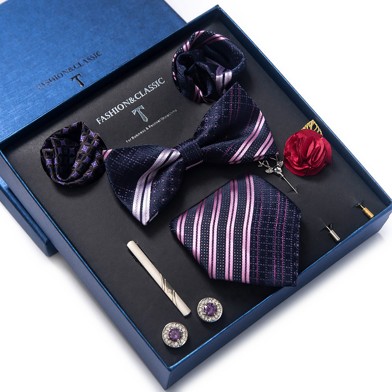 هدية العيد منديل جيب مربعات أز - مراجعة Cufflink Box Set وسعره