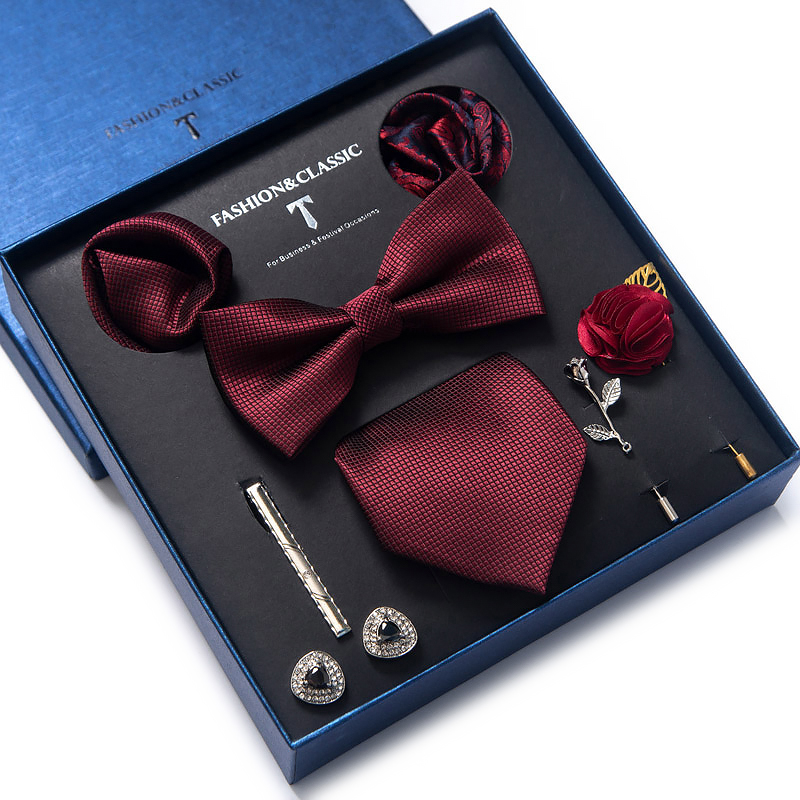 هدية العيد منديل جيب مربعات أز - مراجعة Cufflink Box Set وسعره