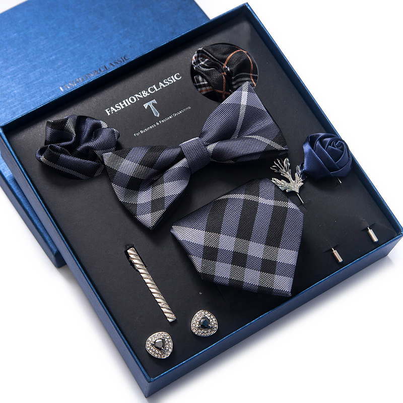 هدية العيد منديل جيب مربعات أز - مراجعة Cufflink Box Set وسعره